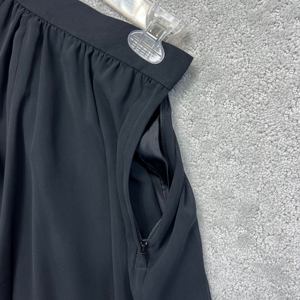 Adrianna Papell Pants 8P Black Evening Essentials Wide Leg Palazzo Sheer Flowy - Picture 7 of 16